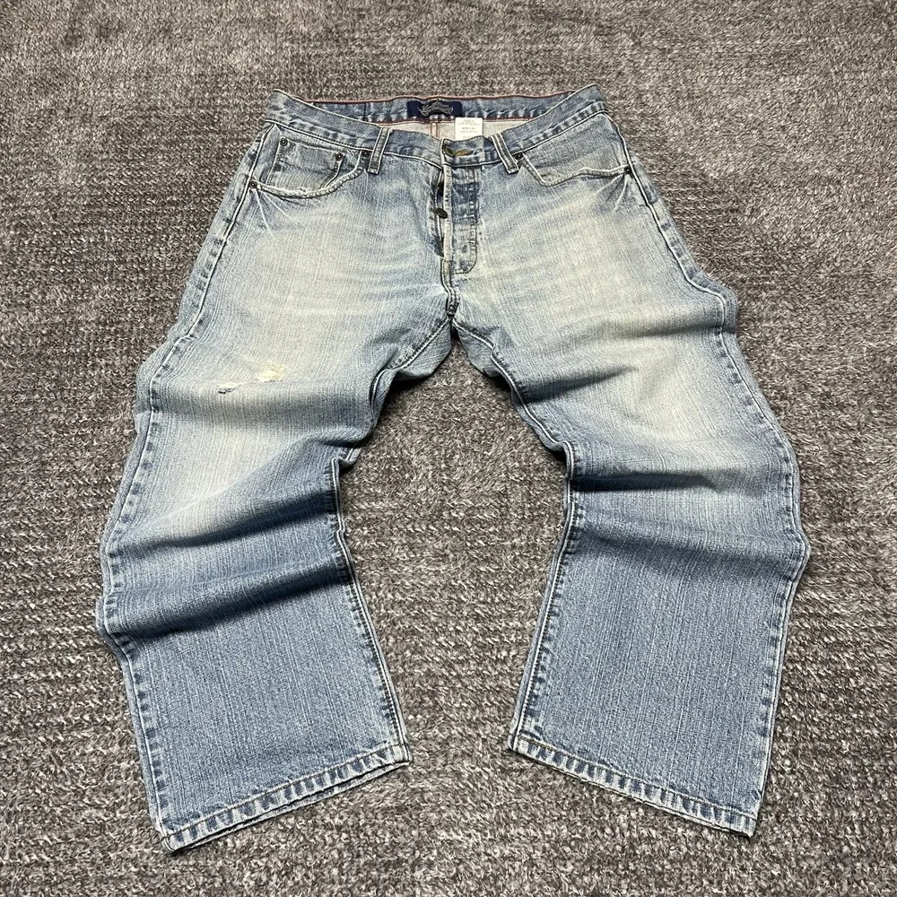 Vintage‎ Levis Signature Low Straight Jeans Mens 32x30 Blue Button Fly Y2K '06